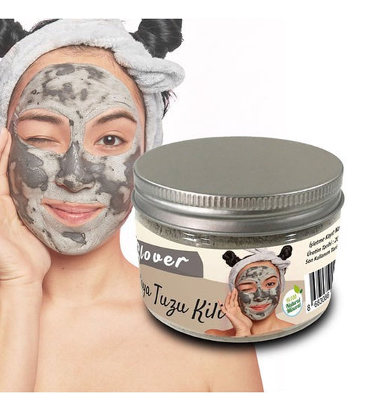 Doğal Kaya Tuzu Kili Yüz Maskesi Kolay Kullanım 150 ml Doğal Yüz Maskesi Peeling